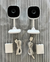 2 PACK Merkury Smart 1080P Smart Indoor Security Camera 2.4 GHz Wi-Fi – UNLOCKED