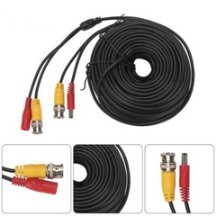 5M-50M BNC DC Power Lead CCTV Security Camera DVR Video Record Extension Cable
