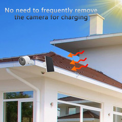 Solar Panel Compatible with Simplisafe Outdoor Camera Wireless, 4W 5V Solar Pane
