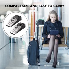 2 Security Door Stop Alarm 120DB Stopper Wedge Siren Portable Home Anti Theft