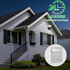 30FT Power Adapter Designed for eufy Security SoloCam White