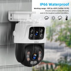 KERUI 8CH PoE NVR 6MP Security Outdoor Camera System AI Smart Human Detection US