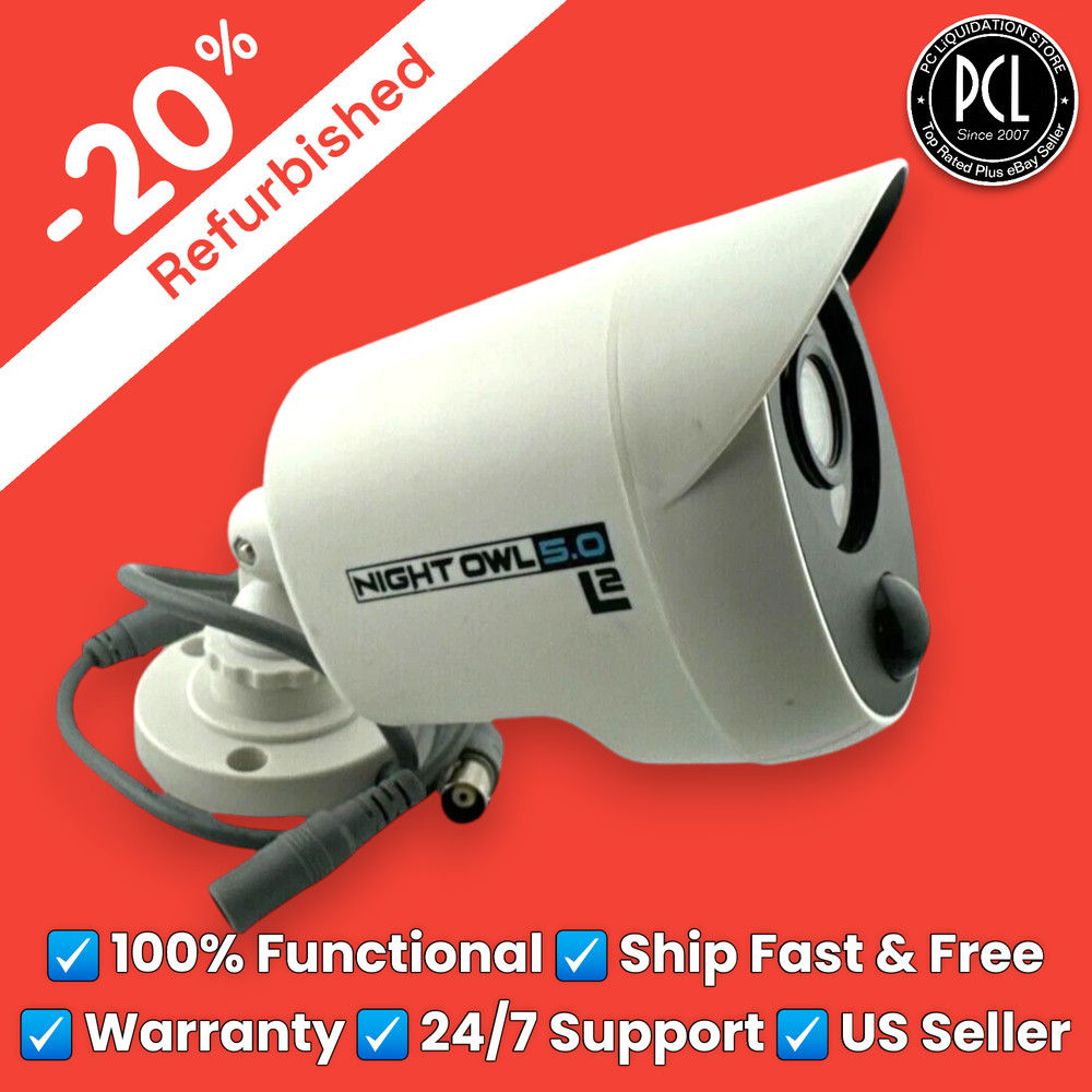 ✅ Night Owl 5.0 L2 5MP Bullet Wired Infrared Security Camera CM-PXHD50NW-BU-JF ✅