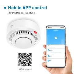 Tuya Smart WiFi Smoke Sensor Fire Protection 85dB Sound Security System Control