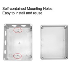 ABS Plastic Junction Box Universal Electrical Enclosure IP66 200mmx150mmx75mm