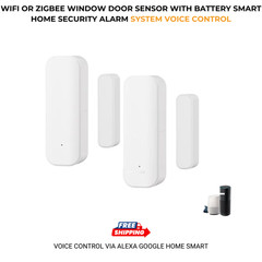 Smart WiFi/Zigbee Door Window Sensor Home Security Alarm Battery Powered Wireles