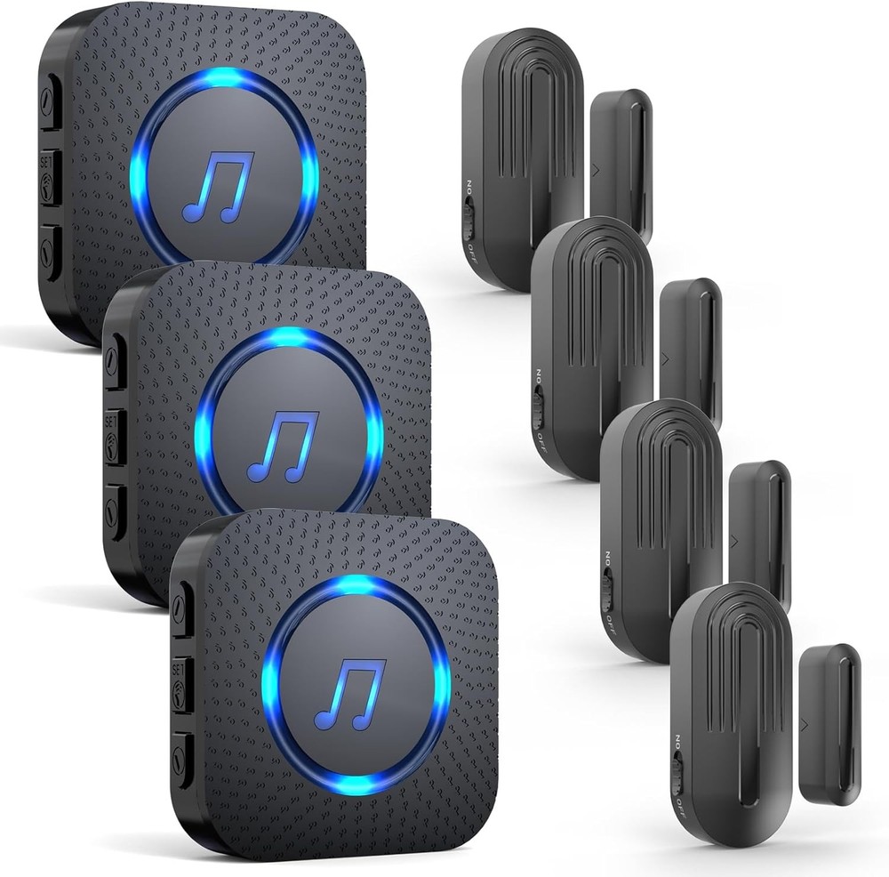SanJie 4 Black Sensors + 3 Receivers, 4 + 3 Receivers