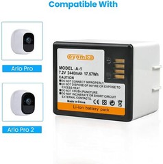 A-1 Battery for Genuine OEM Extra ARLO PRO, PRO 2, LIGHT Camera VMA4400