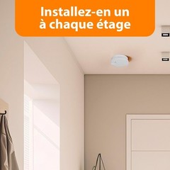 Smartwares 10.04.62 détecteur de fumée – Capteur Optique – Bouton de Test – 85db