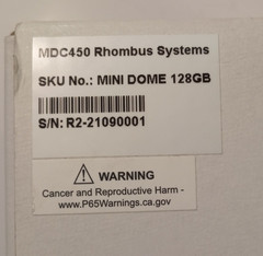 Rhombus Systems R2 Mini Dome 128GB Security Camera MDC450