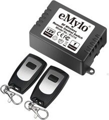 eMylo DC 12V 1 Channel 433Mhz RF Wireless Relay Remote Control Momentary Light
