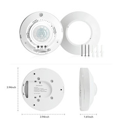 Ceiling Mount Motion Sensor,360 Motion Sensor,110V-265V,1100W,Occupancy Sensor S