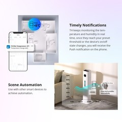 SONOFF TH Elite LCD Smart WiFi Temperature and Humidity Monitoring Switch Sensor