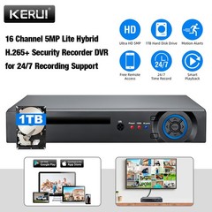 16CH 6-in-1 Security DVR Recorder Integrated 1TB HDD CCTV Surveillance Equipment