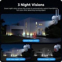 CAMCAMP 16CH NVR Audio Wireless Security WiFi PTZ Camera System CCTV 24/7 Record