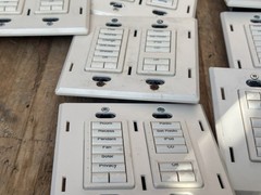 Lutron At-Nb-None Q26SM 6 Button +L/R Keypad Lot Of 8 Units