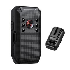 Body Camera HD 1080P Video DVR Clip IR Night Vision Cam with Free 64GB SD Card