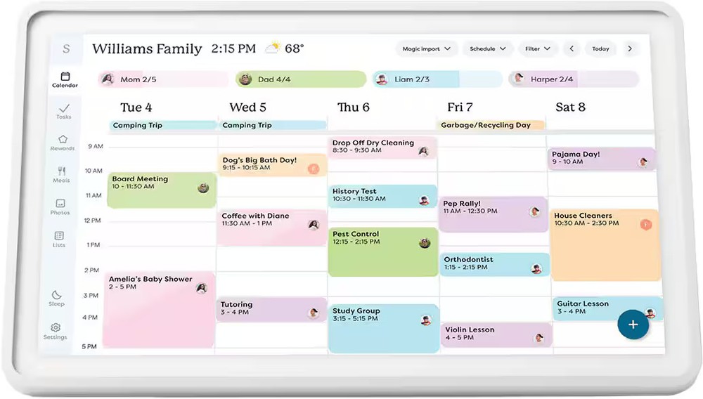 Skylight – Calendar 2: 15 Inch Touchscreen Smart Calendar and Chore Chart – W…
