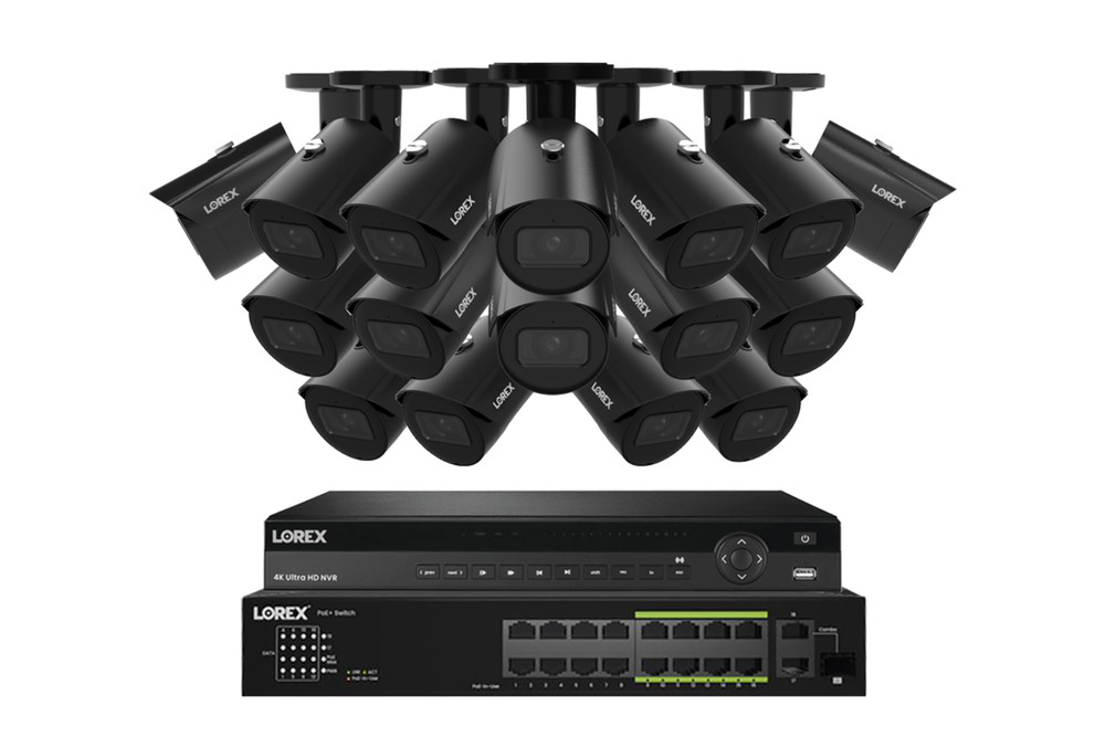 Lorex Elite Series 4K 32 Channel 6TB Wired NVR System with IP Bullet Cameras