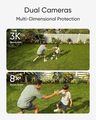 eufy Floodlight Camera E340 Security Camera 3K Dual Camera Color Night Vision