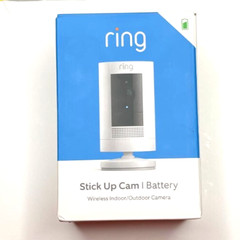 Ring Stick Up Indoor/Outdoor wireless 1080p Security Camerca Latest Black/White
