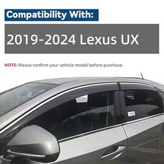 4pcs JDM Vent Window Visors Compatible with 2019-2024 For 2019-2024 Lexus UX