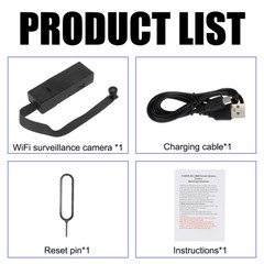 4K Mini Security Camera with Motion Detection & Sound Recording Alert WiFi