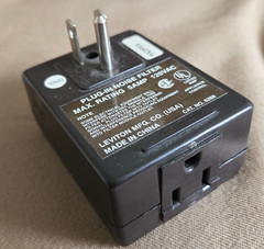 Leviton 6288 plug-in noise block filter 120V / 5A, isolate electrical appliances