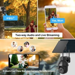 ANRAN Wireless Solar Battery Powered Wifi IP Outdoor Home Security Camera System