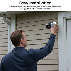 Wansview 2K 3MP Outdoor Solar Security Cameras Spotlight Cam Color Night Vision