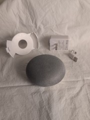 Google H0A Nest Home Mini Smart Assist Speaker W/ Cord And wall mount TESTED