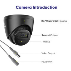SANNCE 16CH HD 1080P Lite DVR 2MP Video CCTV Security Camera System AI Detection