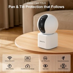 ARCCTV 3MP WiFi Security Camera Indoor Wireless Baby Pet Monitor Home Audio IP65