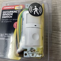 Hubbell WS2000WZ Occupancy Sensor Switch Single Pole (or 3-Way) White NEW SEALED