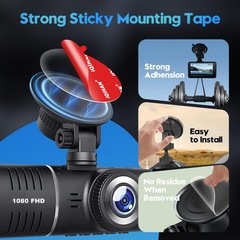 5pcs Sticky Adhesive Pad for Dash Cam Mount, Double-Sided Strong Clear