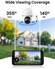 REOLINK 5MP Solar Security Cameras Wireless Outdoor, 360° Pan Tilt Auto-Track…