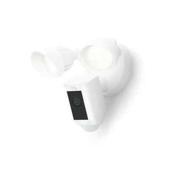 RING Floodlight Cam Wired plus with Motion-Activated 1080P HD Video White (2021)