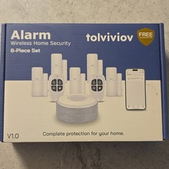 tolviviov Wireless Home Security DP-W2 8-Piece Set Base Station Sensors Key Fobs