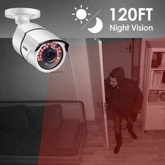 ZOSI 5MP Lite Home Security Camera System H.265+ 8CH CCTV DVR with 1/2TB HDD