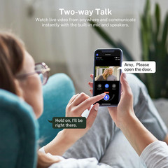 1080p Video Doorbell Camera with Night Vision AI Human Detection Two-Way Audio