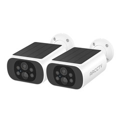 2x Camara De Seguridad Vigilancia Solar Inalambrica WiFi 1080p HD Para Exterior
