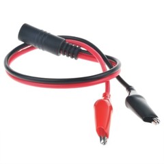5.5×2.5mm DC Male Plug to Dual Alligator Clip Power Charger Connector Cable
