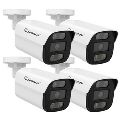 JENNOV 8MP PoE IP Security Camera Outdoor Human Detection Recording ONVIF IP66