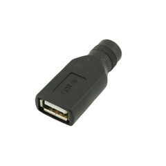 USB 2.0 A To DC Power Supply Charger 5.5mm x 2.1mm Male Female Converter Adapter