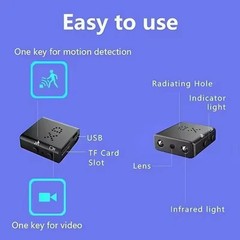 Mini Camera WiFi 1080P HD Home PIR DVR Camcorder Night Vision Home Security Cam
