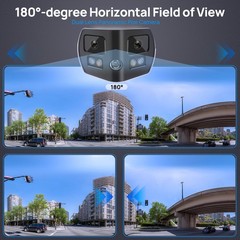 VIKYLIN 8MP Full Color+IR Panoramic Camera Dual Lens MIC Speaker Face Detection
