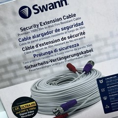 Swann Security Extension Cable 100’/30m In Wall Fire Resistant Cable/345m