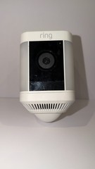Ring Spotlight Cam Plus Plug-In White Security Camera Tested Working No Cord