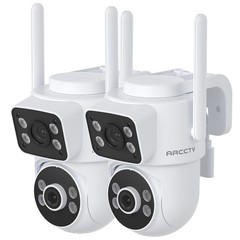 ARCCTV Security Camera Outdoor Wireless Dual Lens 4MP 360° PTZ Home Camera IP65