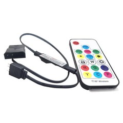 5V mini 3-Pin Molex ARGB Controller for Digital Addressable RGB LEDs with 17k…